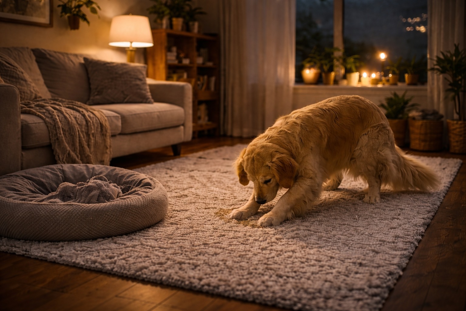 Why Is My Dog Scratching Carpet at Night?