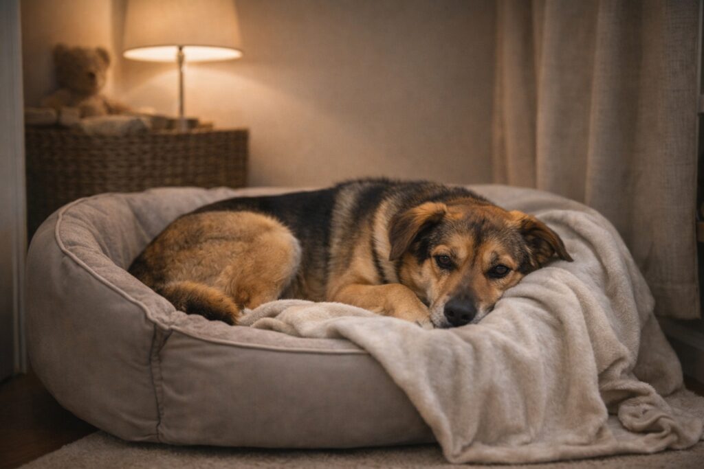 Indoor safe space created to help manage anxiety in dogs