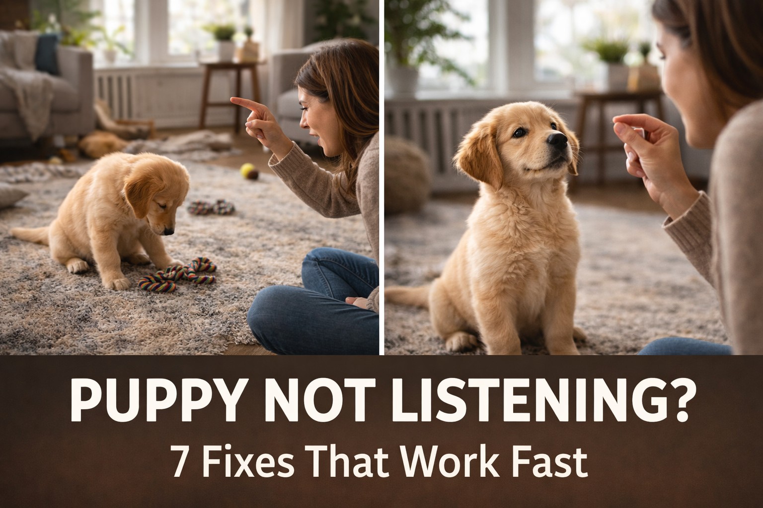 Puppy not listening at home